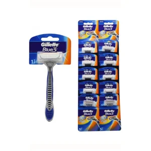 Gillette blue 3 razor card of 10 razors