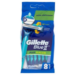 Gilette blue 2 plus razor pouch 8 pcs pack razors